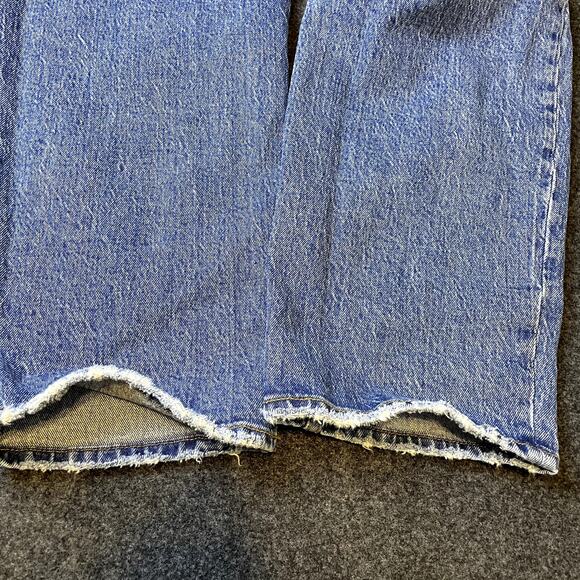 Abercrombie & Fitch The Dad Straight High rise Jeans Size 31/12 Button Fly - Picture 10 of 15